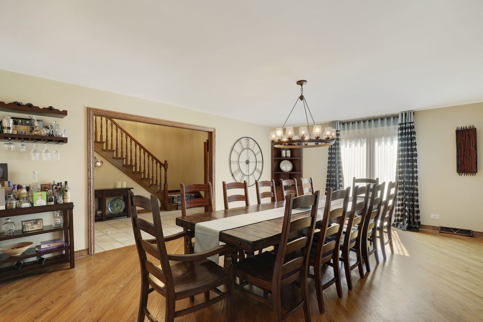 11400 Burr Oak Lane Burr Ridge, IL 60527 - Photo 13 of 40 a view of a dining room with furniture window and wooden floor