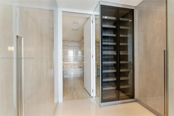 a view of swimming pool from a balcony