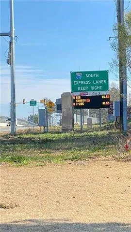 a view of a garden with a bench