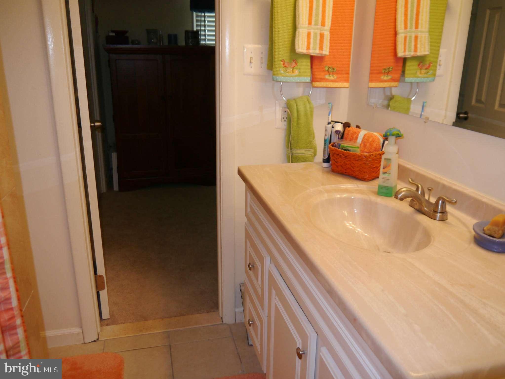 7412 Inzer Street Springfield, VA 22151 - Photo 16 of 27 a bathroom with a sink and a mirror