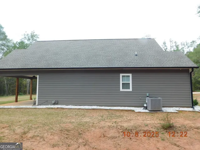 a backyard of a house