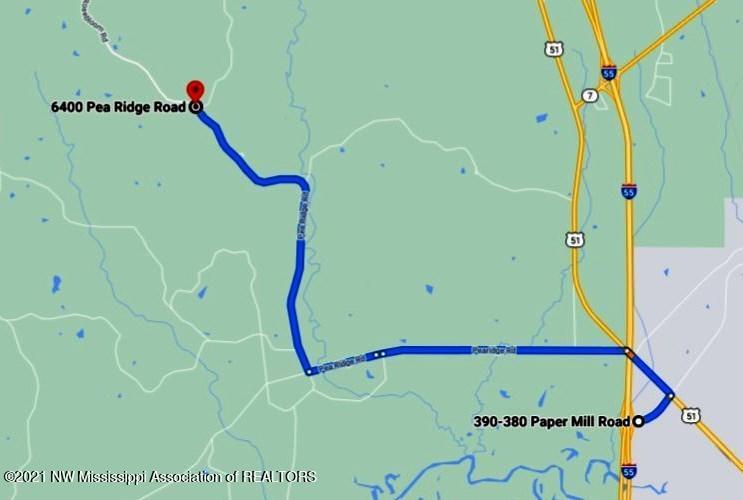 6505 Pea Ridge Road Grenada, MS 38901 - Photo 8 of 11 Map1