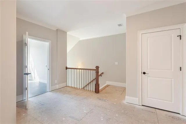 a view of an empty room