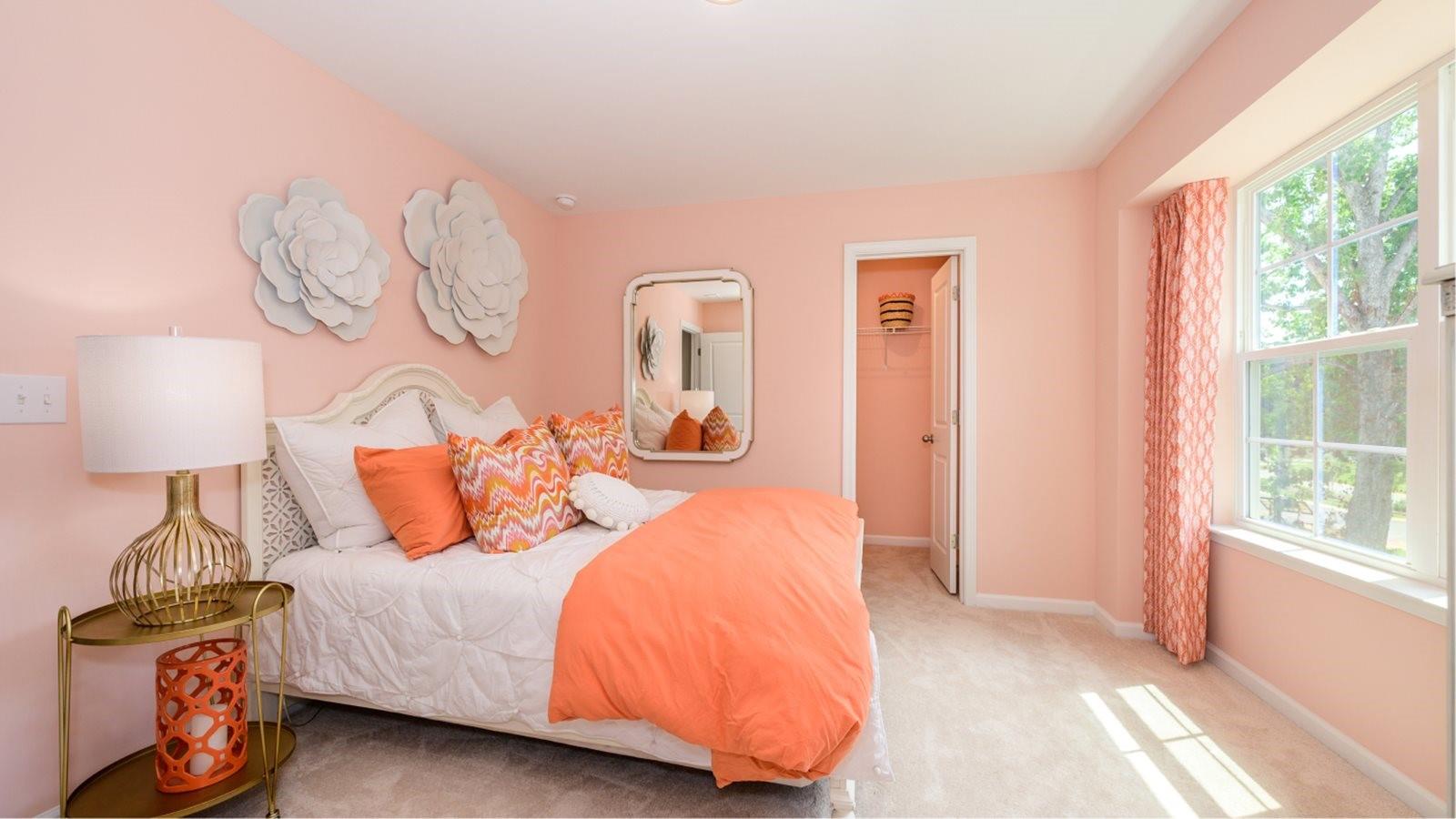 1767 Loggerhead Drive, Unit 17 Lancaster, SC 29720 - Photo 8 of 13 a bedroom with a bed and a lamp