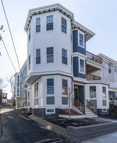 a front view of a building