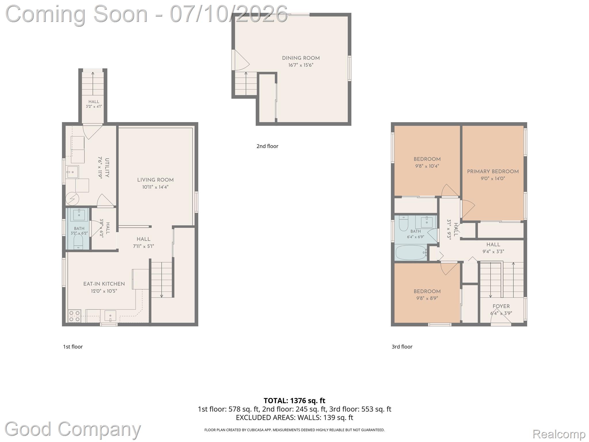 2954 Harvard Road Berkley, MI 48072 - Photo 43 of 43 all_floors_2954_harvard_road_berkley_with_dim.jpg