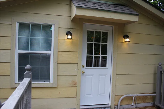 a view of front door