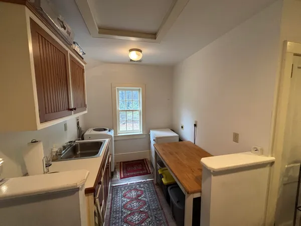 a room with storage and utility