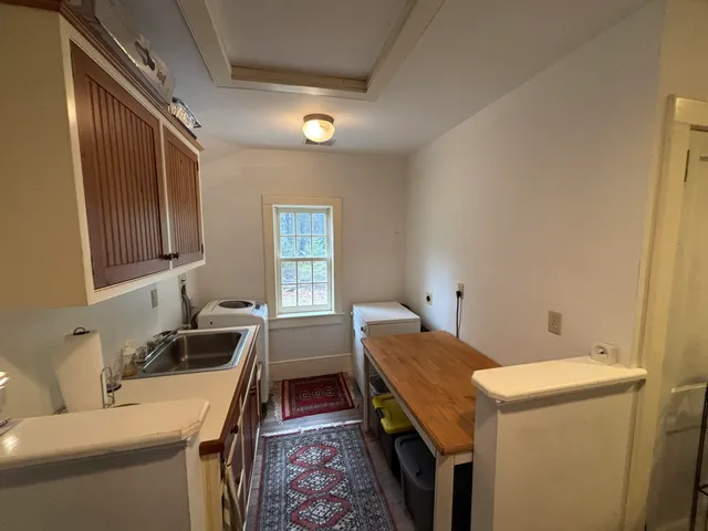 a room with storage and utility