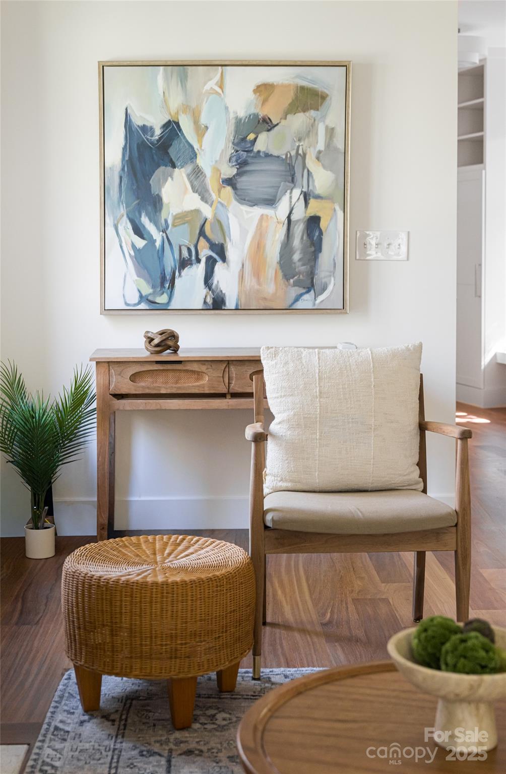 5 Holly Hill Road Asheville, NC 28803 - Photo 9 of 33 a living room with a couch and potted plant