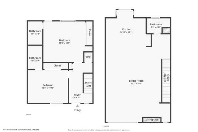 $1,100,000 | 91 Lakeview Boulevard, Unit 12S, Mammoth Lakes, CA 93546