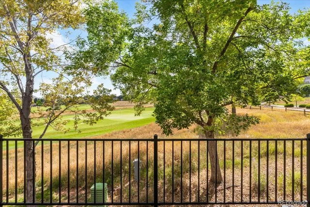 a street view from balcony