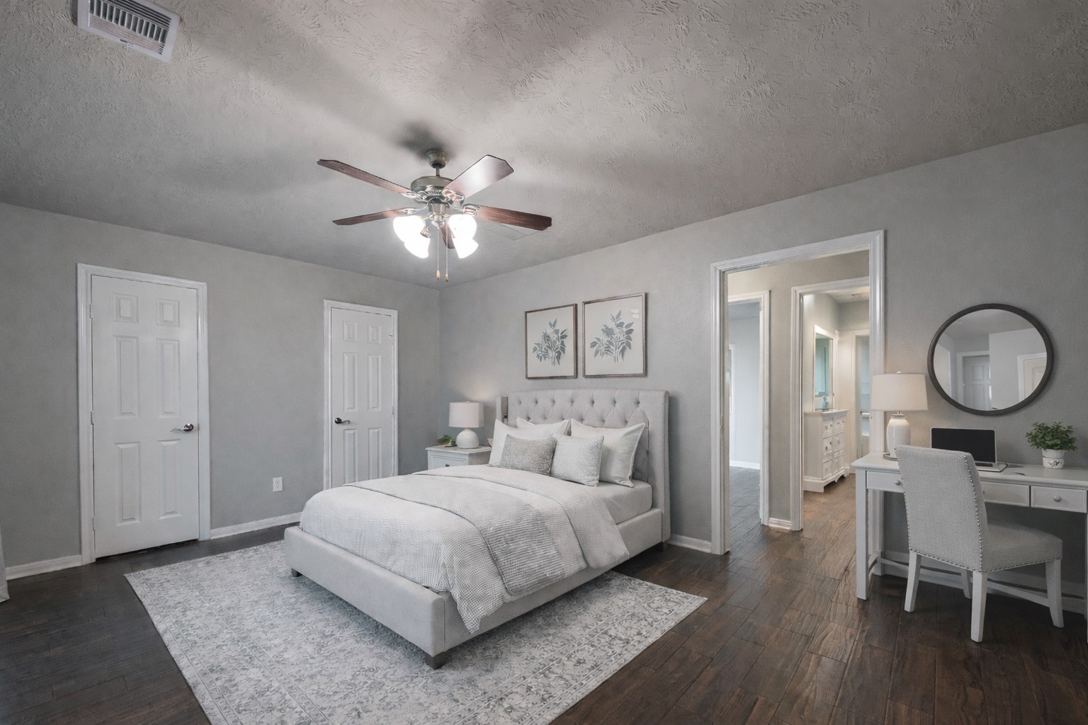 3705 Cabo Road League City, TX 77573 - Photo 26 of 43 a bedroom with a bed and a chandelier