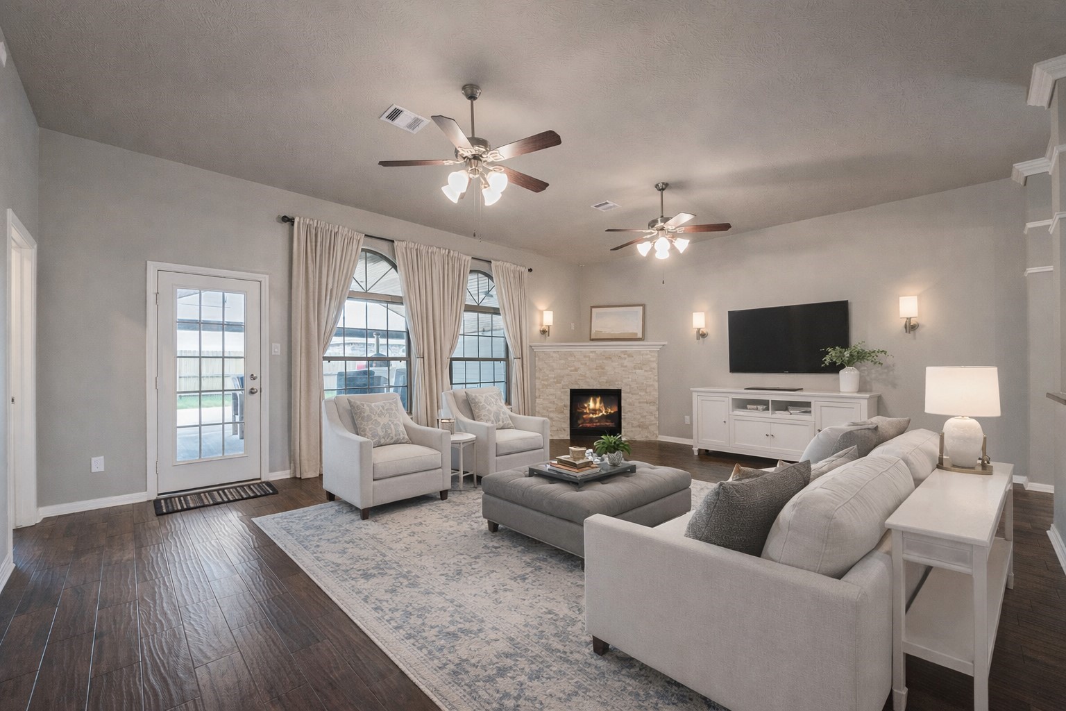 3705 Cabo Road League City, TX 77573 - Photo 6 of 43 a living room with furniture fireplace and a flat screen tv