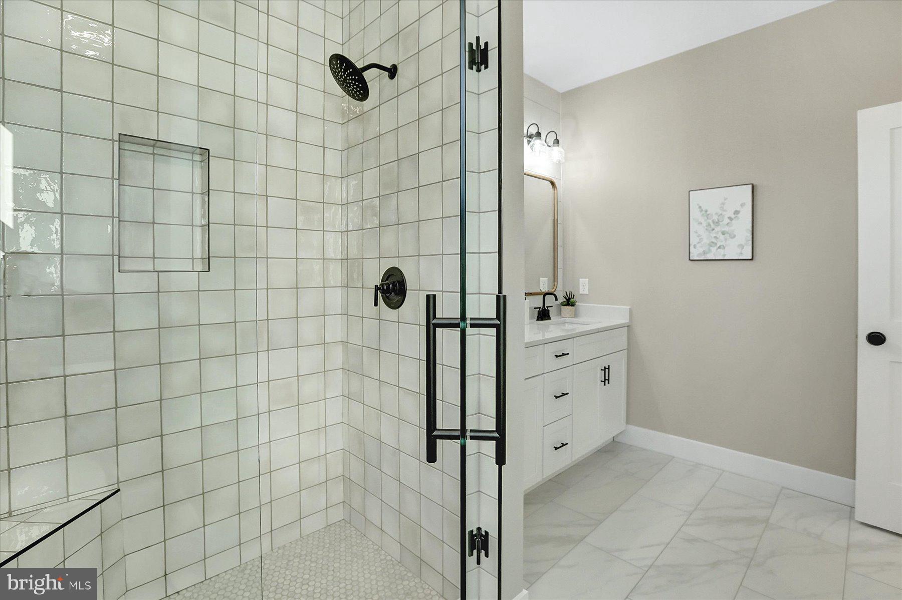 4118 Locust Road Camp Hill, PA 17011 - Photo 21 of 43 Stunning tile shower with 2-way glass door