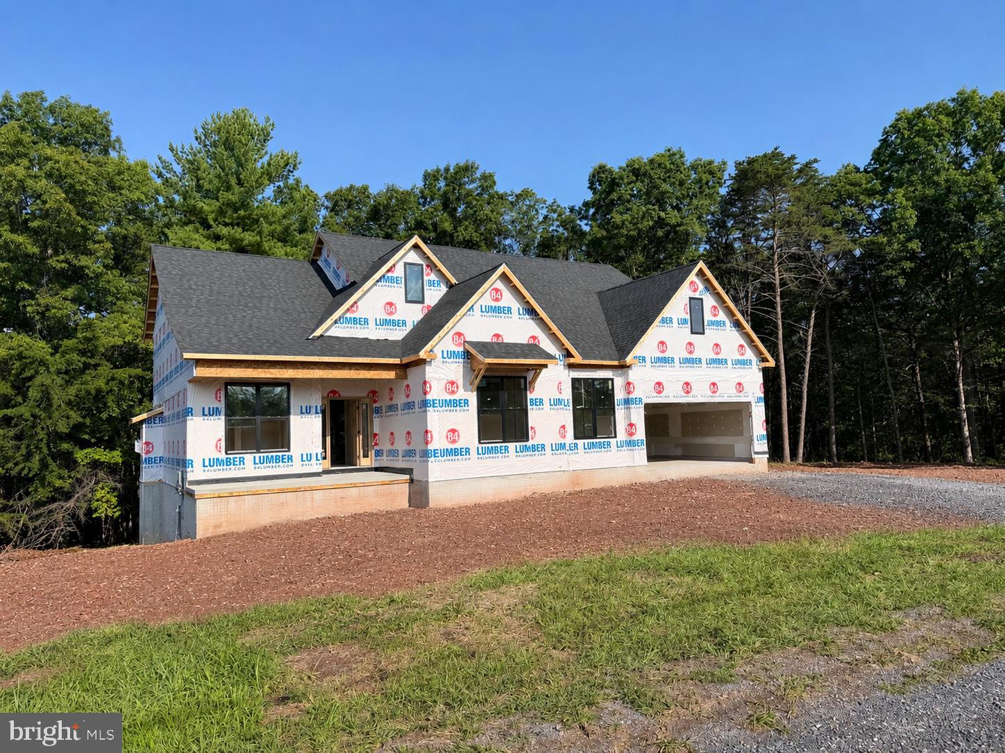 Charming home under construction.