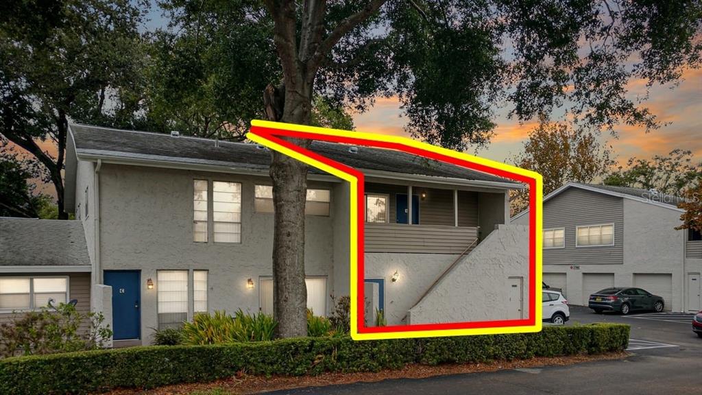 2776 Curry Ford Road, Unit B Orlando, FL 32806 - Photo 1 of 1 Exterior Front! Good-Looking, Centrally Located TWO Bedroom, One Bath Second Story Condo with an ATTACHED ONE CAR GARAGE!