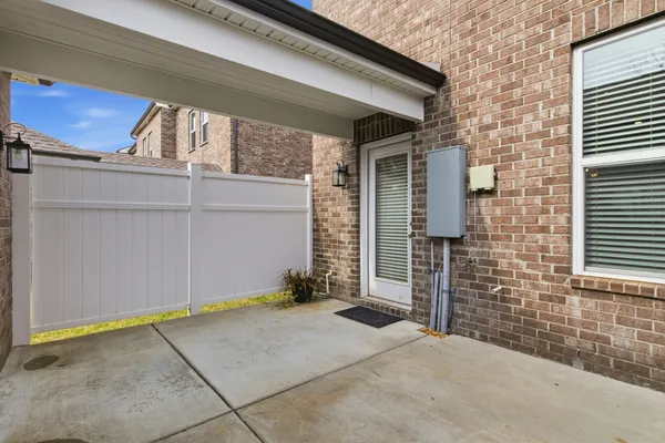 a view of front door of house