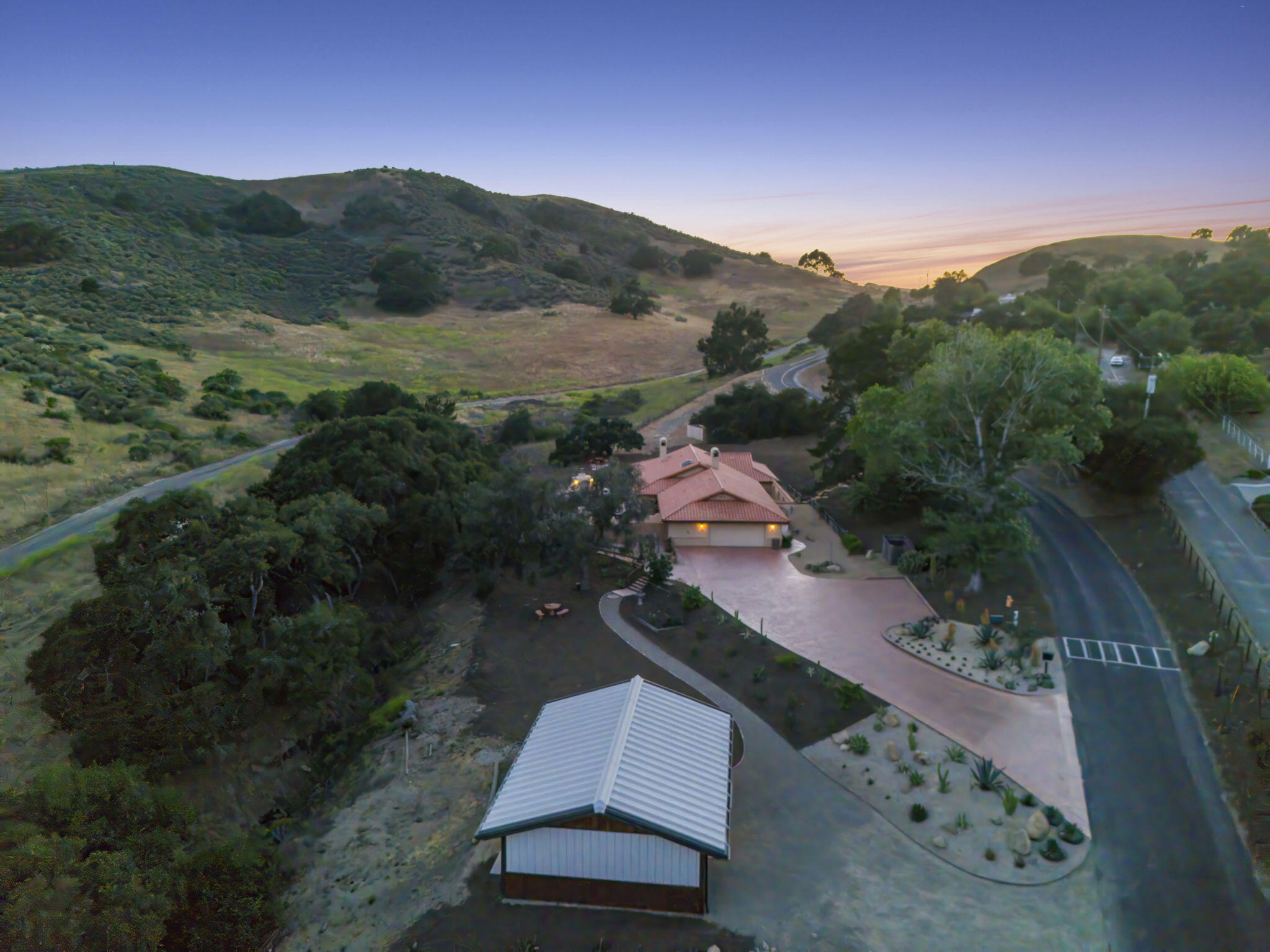 80 Bobcat Springs Road Buellton, CA 93427 - Photo 53 of 72 an aerial view of a house with mountain view