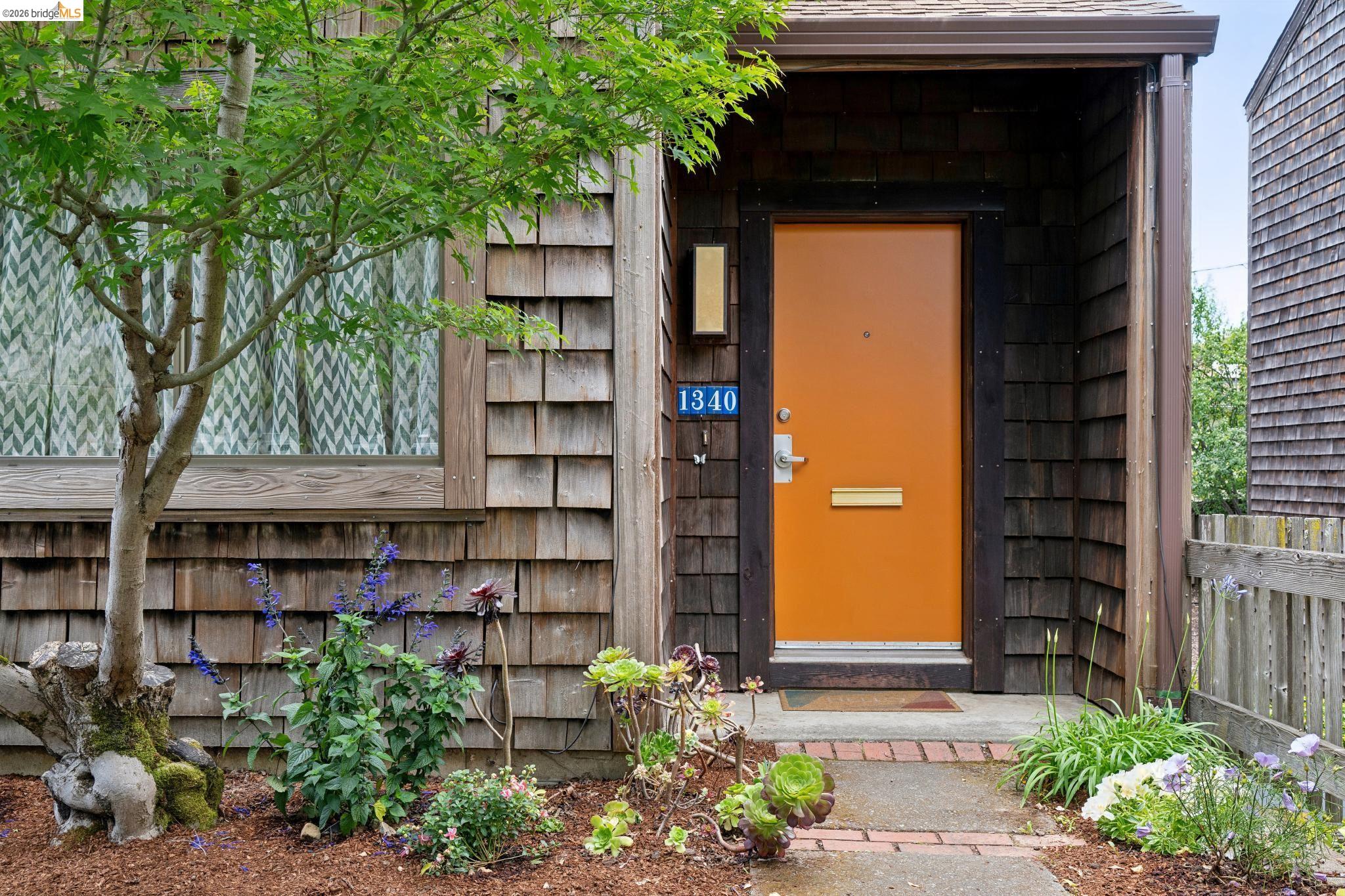 1340 Henry Street Berkeley, CA 94709 - Photo 3 of 52 Shingle siding exterior with a covered entry