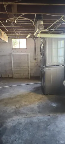 a utility room with a washer and dryer
