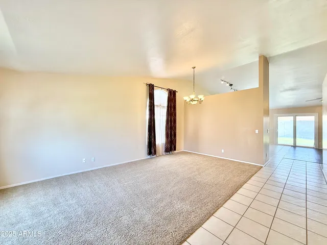 a view of an empty room