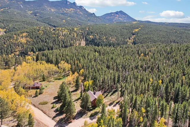 a view of city and mountain
