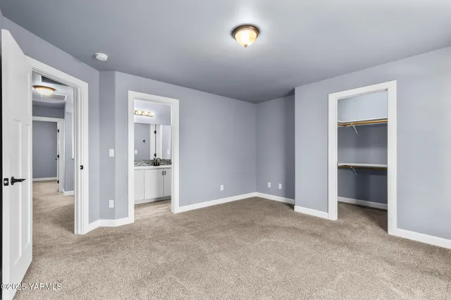 wooden floor and closet in a room