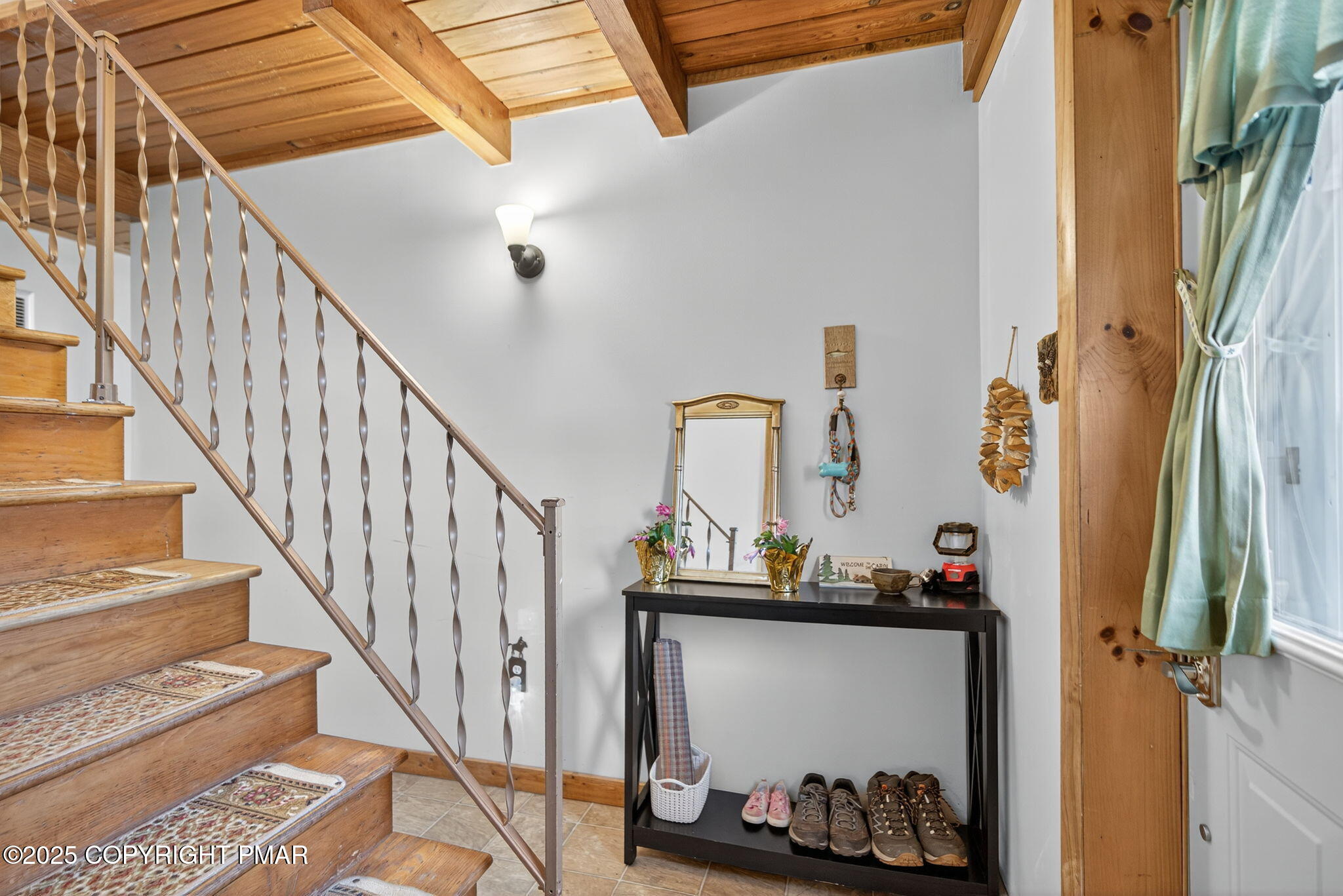 134 Deerfield Road Lake Ariel, PA 18436 - Photo 45 of 56 a view of a hallway with wooden floor and stairs