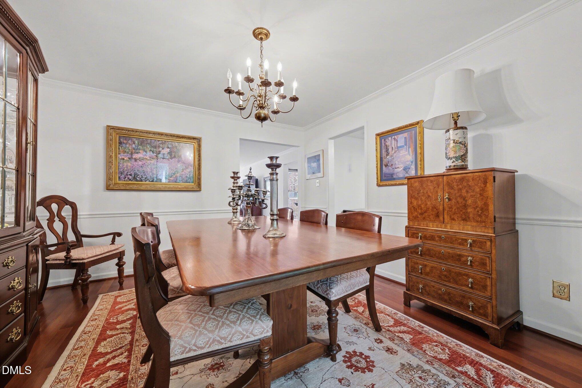 1911 Front Street, Unit 3B Durham, NC 27705 - Photo 6 of 33 a view of a dining room with furniture and wooden floor