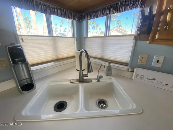 a close view of sink