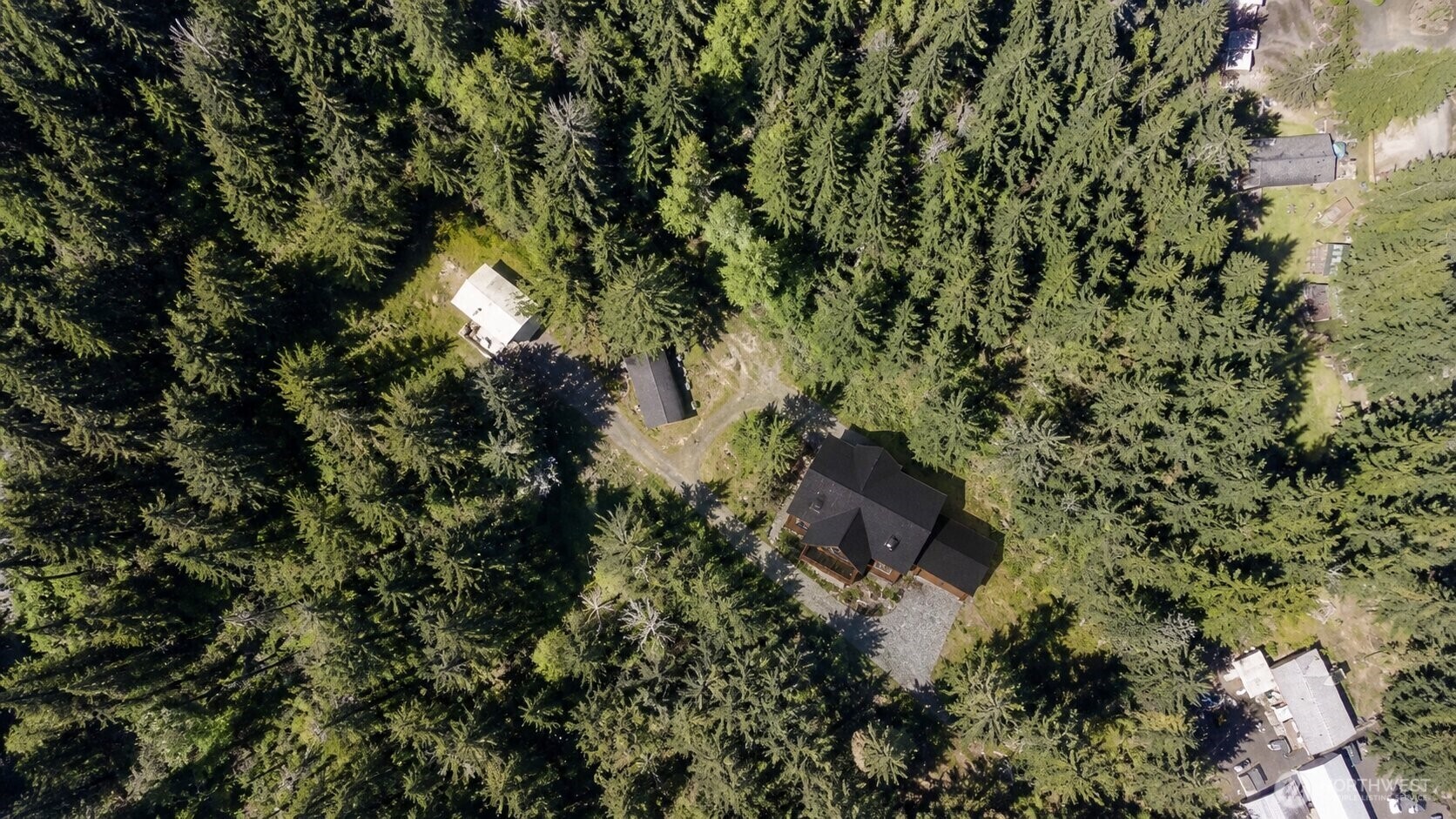 231 East Strong Road Shelton, WA 98584 - Photo 7 of 13 an aerial view of a house with a yard