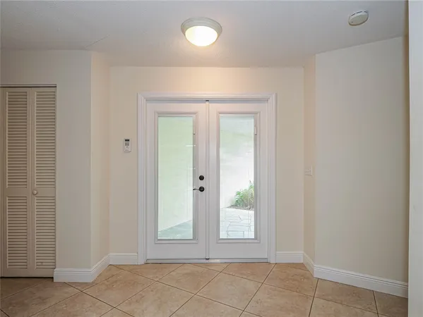 an empty room with window