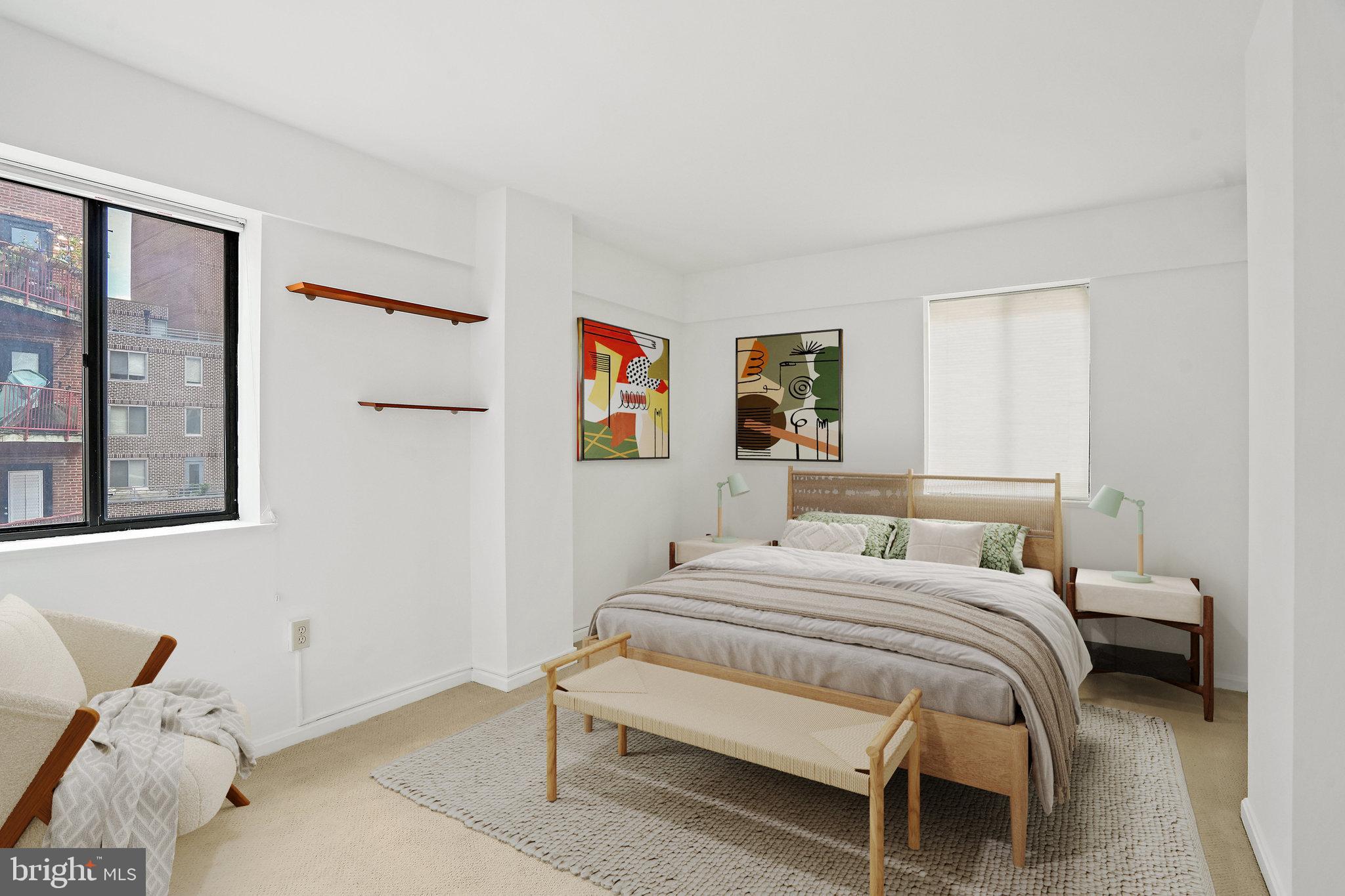 1225 13th Street Northwest, Unit 306 Washington, DC 20005 - Photo 13 of 23 Bedroom - virtually staged