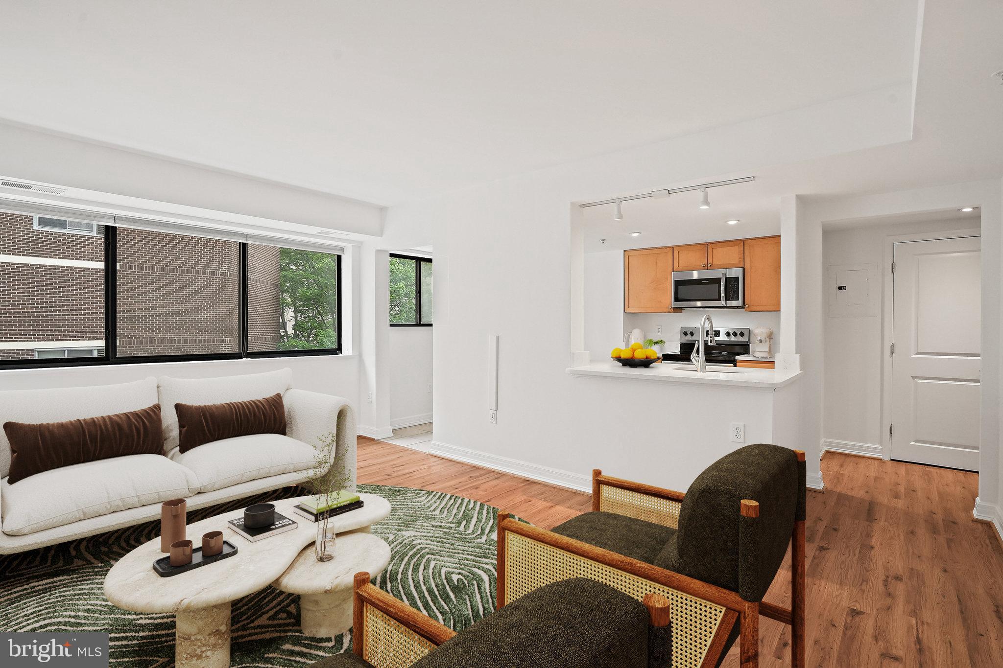 1225 13th Street Northwest, Unit 306 Washington, DC 20005 - Photo 2 of 23 Bright and spacious corner unit - virtually staged