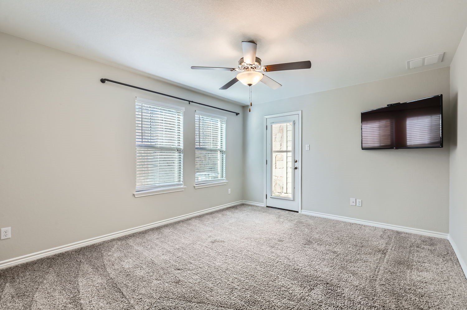 348 Adams Street Georgetown, TX 78628 - Photo 8 of 11 One of the bedrooms on the lower level. Also would make a great family room...has walkout to the green space!