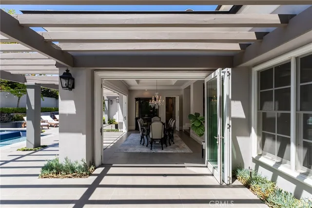 a view of a chairs and table in the terrace
