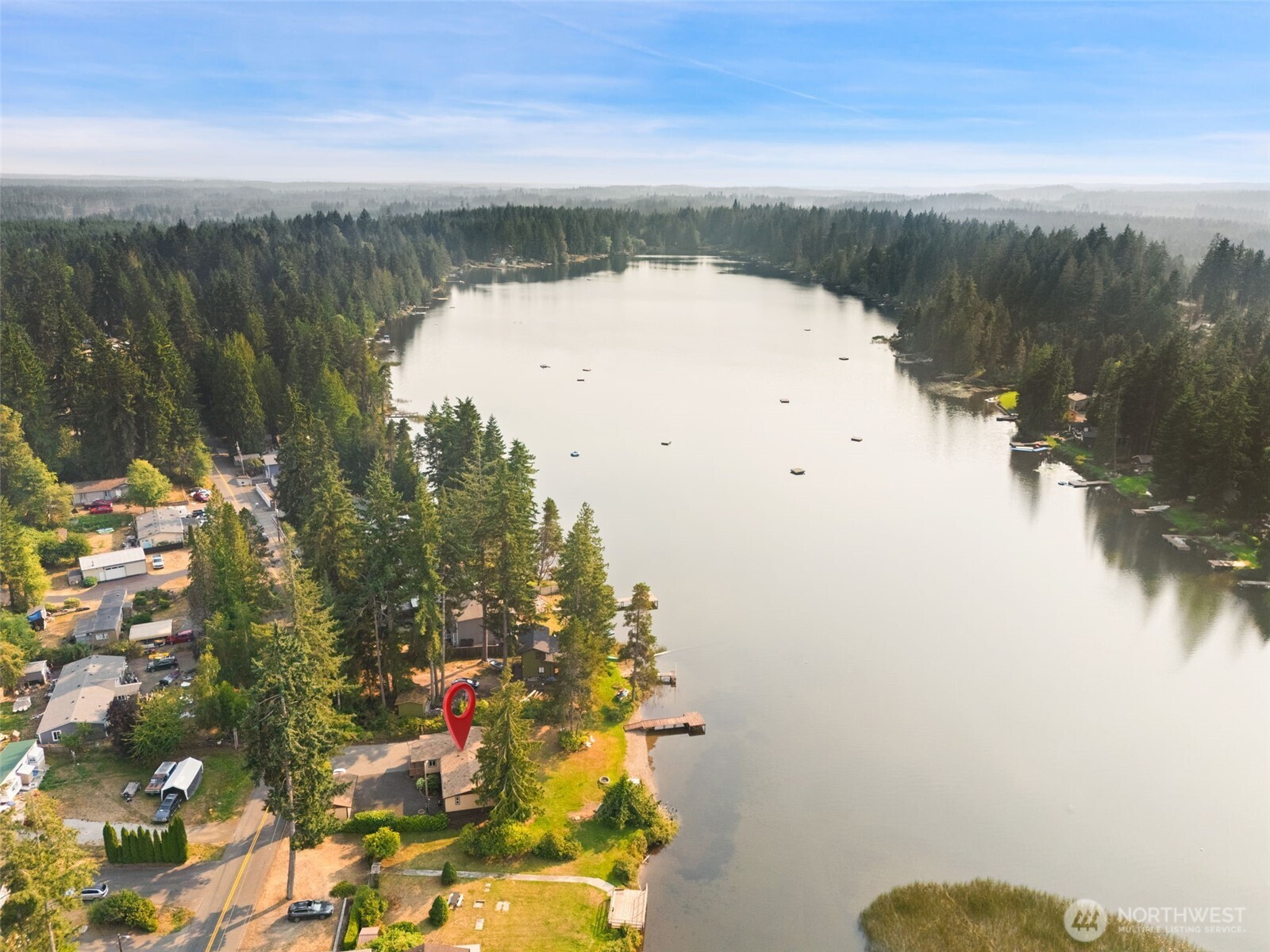 1171 E Trail Belfair, WA 98528 - Photo 27 of 29 a view of a lake in middle of the town