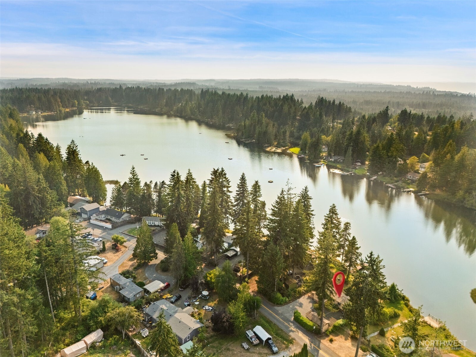 1171 E Trail Belfair, WA 98528 - Photo 28 of 29 a view of a lake from a city