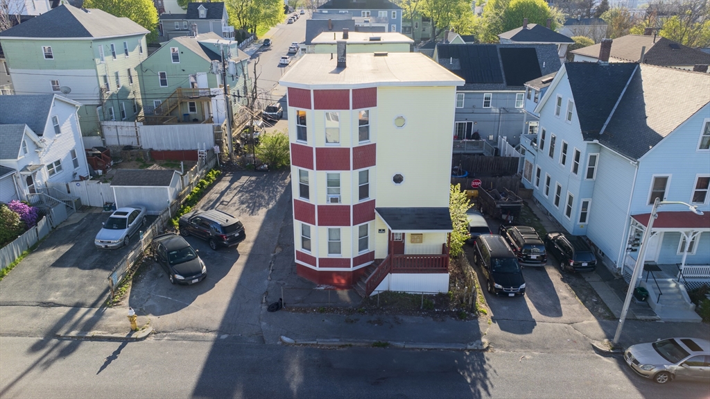 14 Mendon Street Worcester, MA 01604 - Photo 3 of 17 an aerial view of multi story residential apartment building with parking