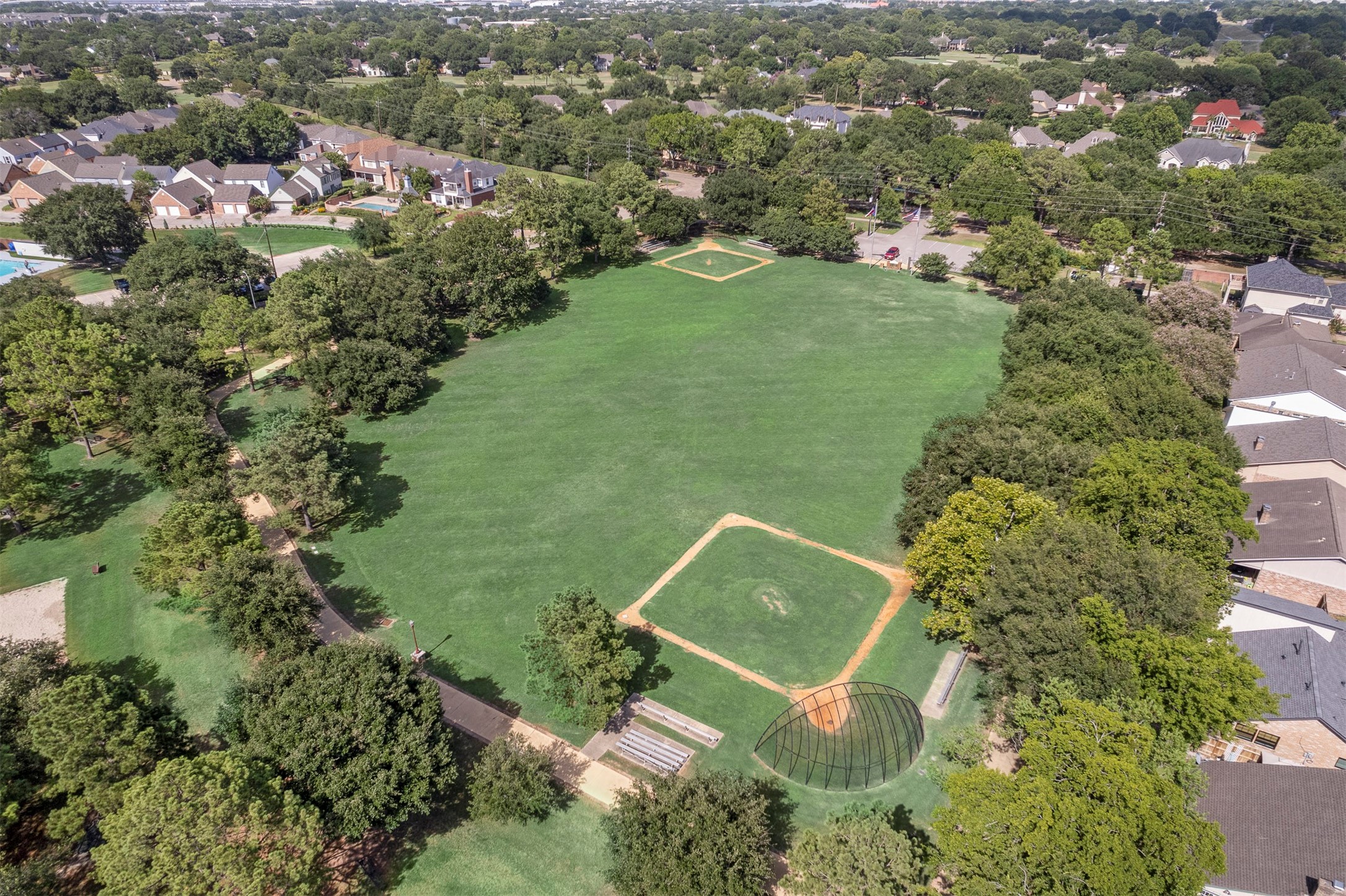 14955 Inverrary Drive Houston, TX 77095 - Photo 36 of 46 an aerial view of a house with a yard