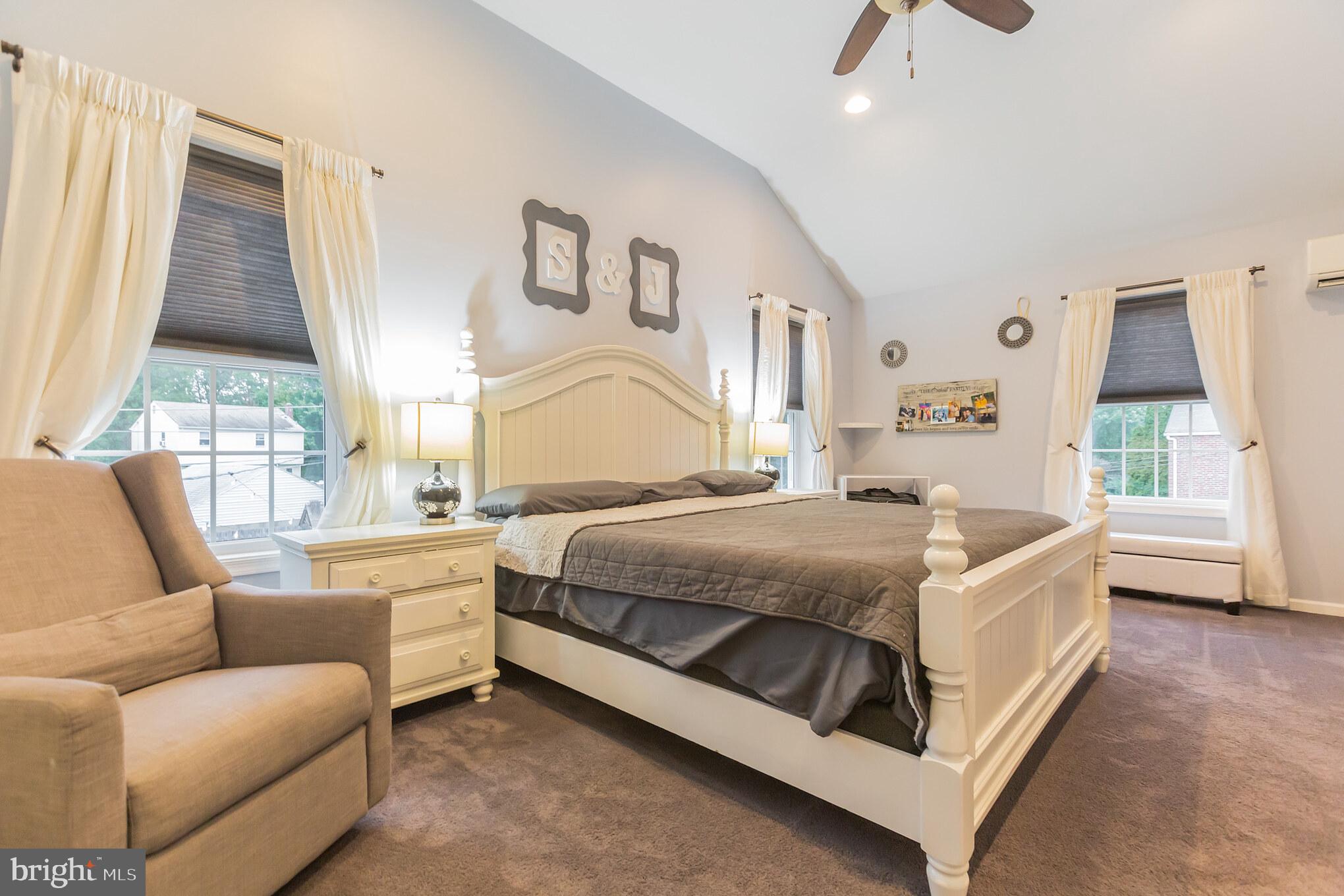 367 Shaw Road Ridley Park, PA 19078 - Photo 14 of 29 Main Bedroom- Vaulted Ceilings