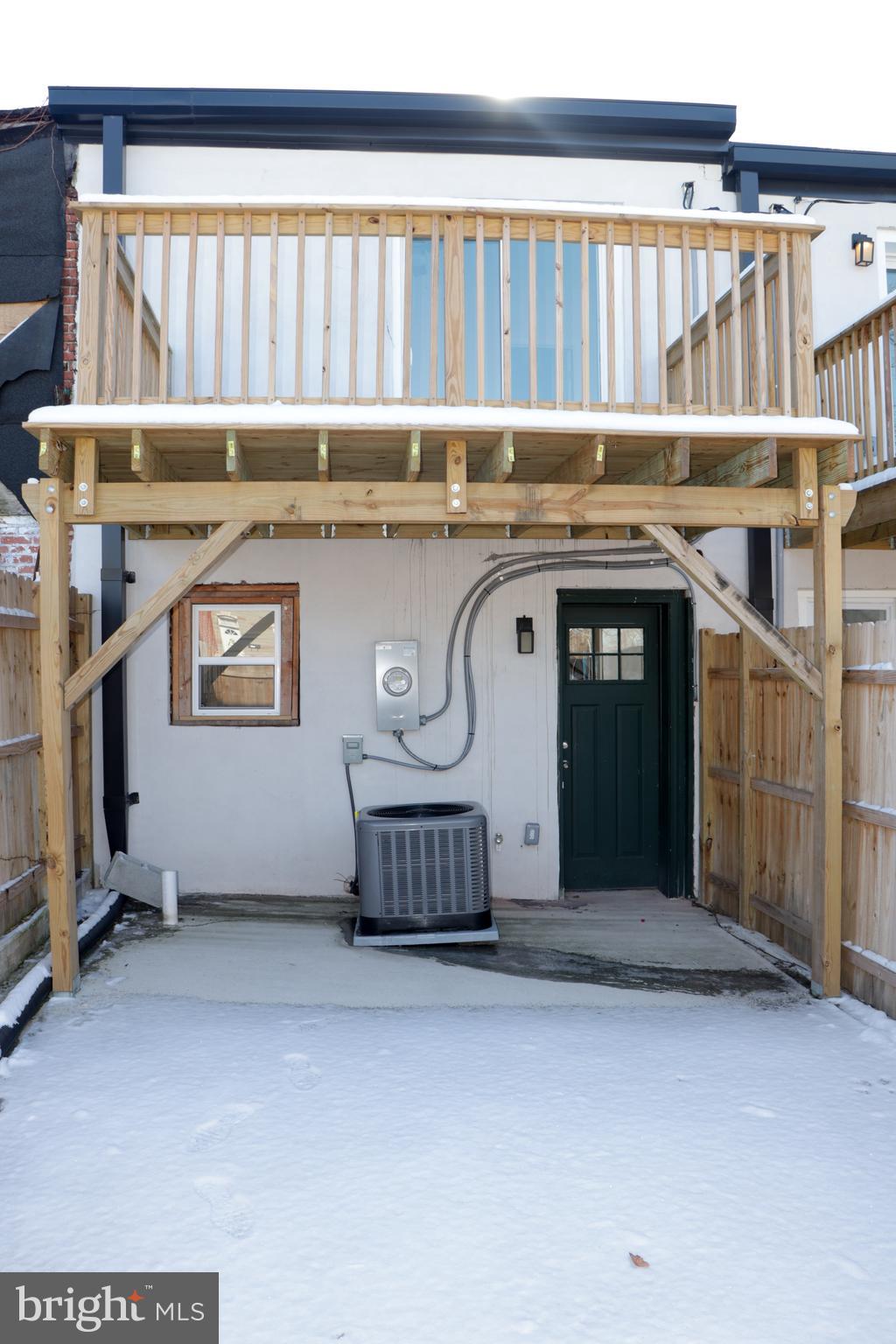 2040 East Preston Street Baltimore, MD 21213 - Photo 15 of 16 Rear entry/Upstairs deck
