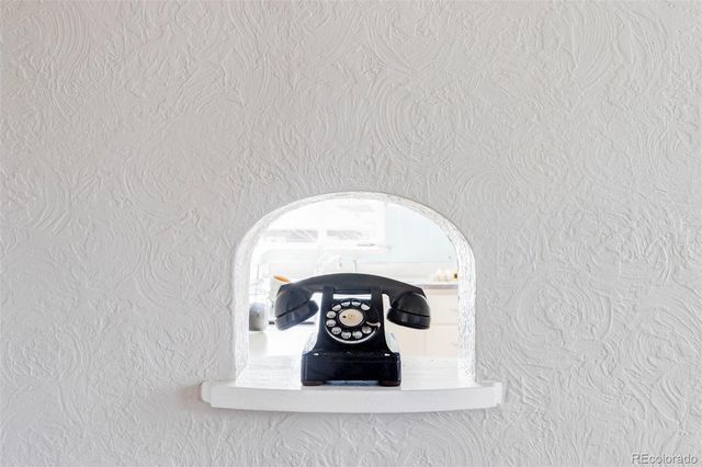 a close view of a painting on the wall