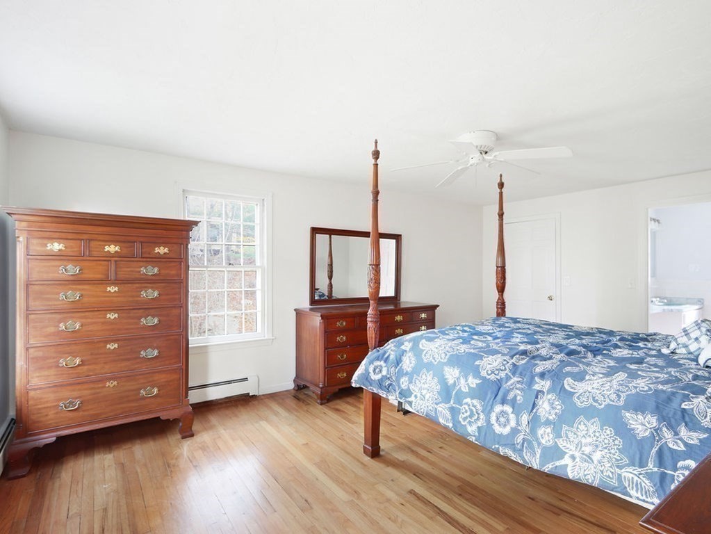 97 Pine Street Medfield, MA 02052 - Photo 17 of 29 a bedroom with a bed and wooden floor
