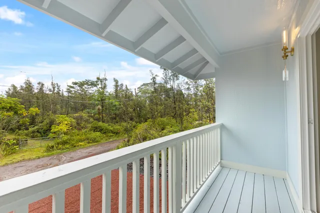 a view of a balcony with outdoor space