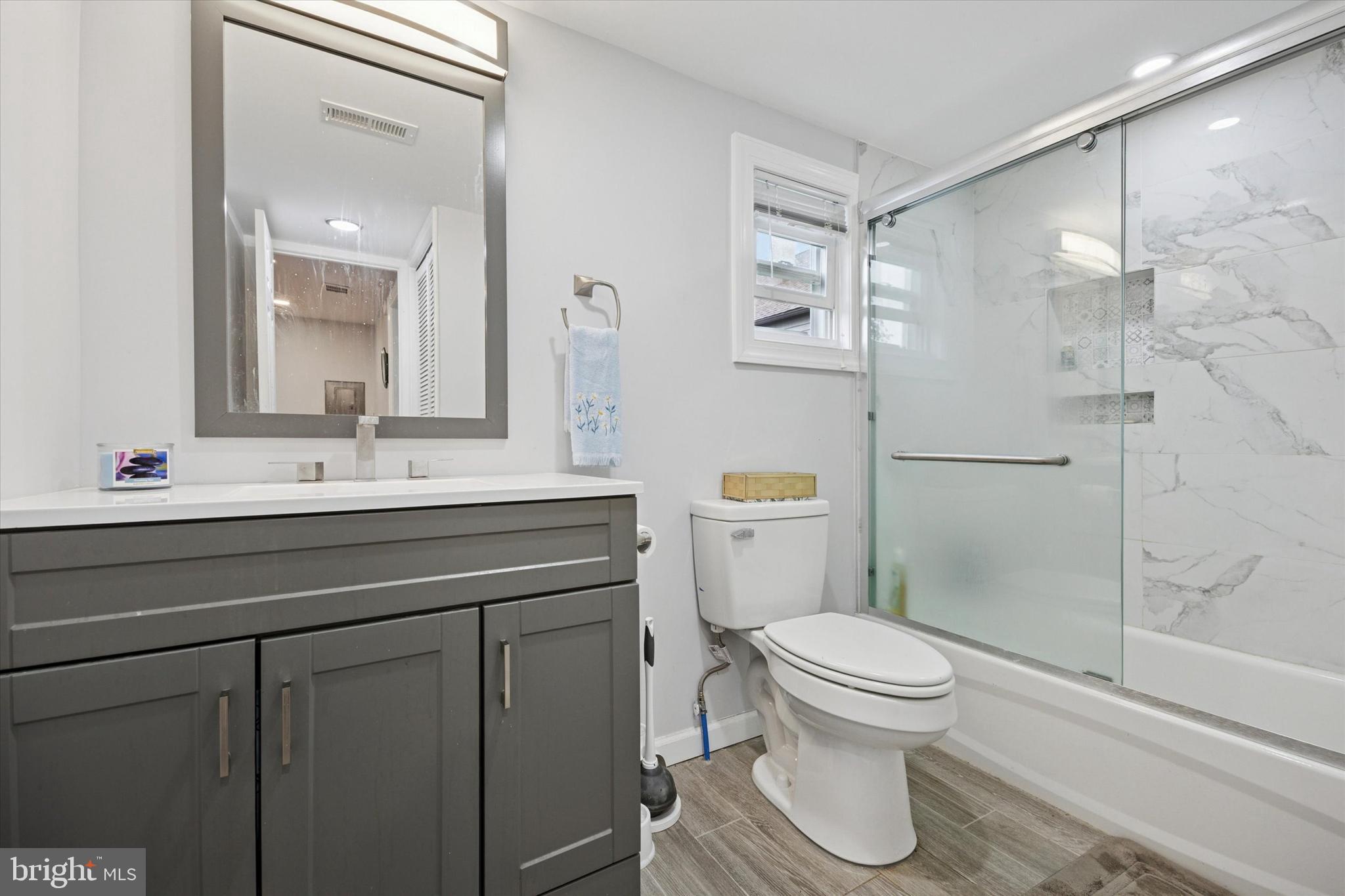 434 Sycamore Avenue Croydon, PA 19021 - Photo 13 of 26 a bathroom with a sink toilet and shower