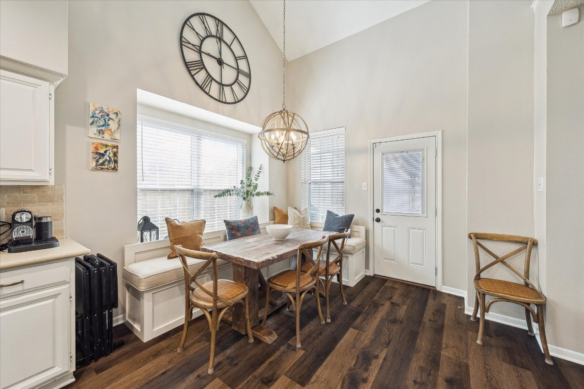 9831 Therrell Drive Houston, TX 77064 - Photo 15 of 44 a view of a dining room with furniture window and wooden floor