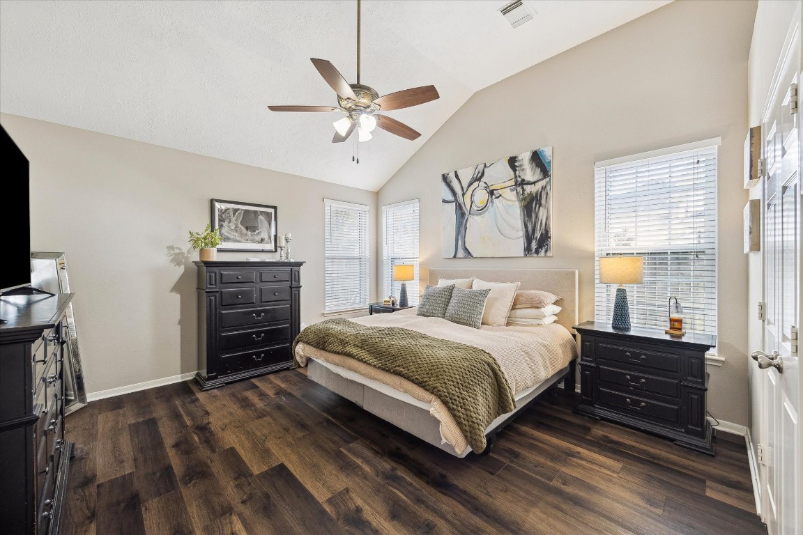 9831 Therrell Drive Houston, TX 77064 - Photo 26 of 44 a bedroom with a bed and a flat screen tv