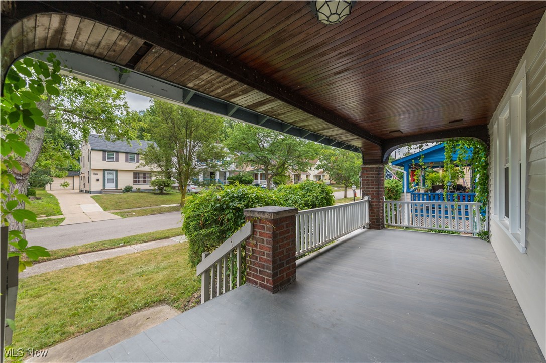 896 Selwyn Road Cleveland Heights, OH 44112 - Photo 3 of 23 Covered porch with a residential view